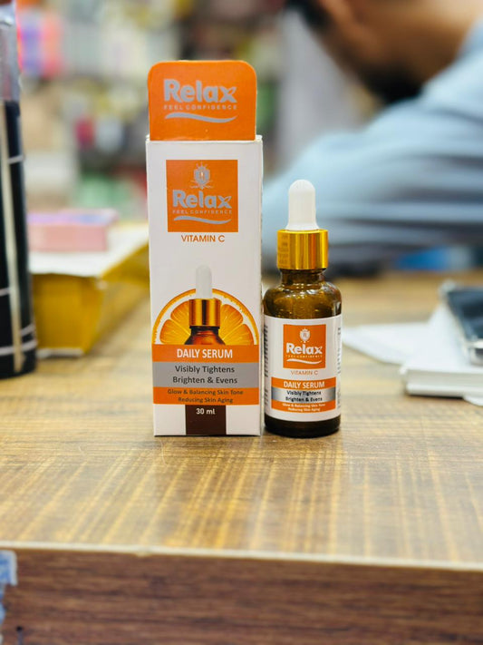 Relax Vitamin C Daily Serum - 30ml | Visibly Brightens, Evens Skin Tone