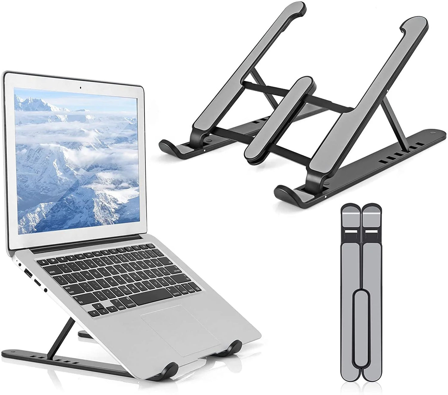 Laptop Stand | 24x4.5cm Folded | Adjustable Portable Durable