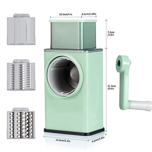 4 in 1 Multi-Function Vegetable Cutter & Slicer with Stainless Steel Blades
