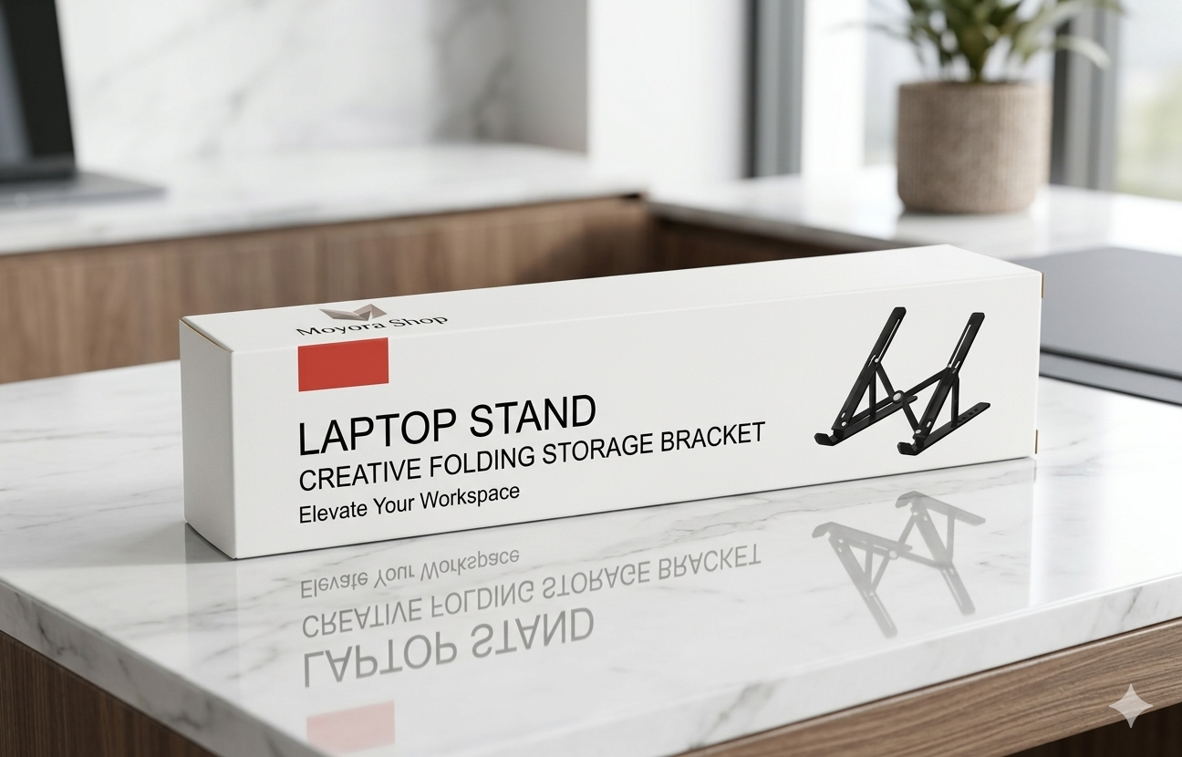Laptop Stand | 24x4.5cm Folded | Adjustable Portable Durable